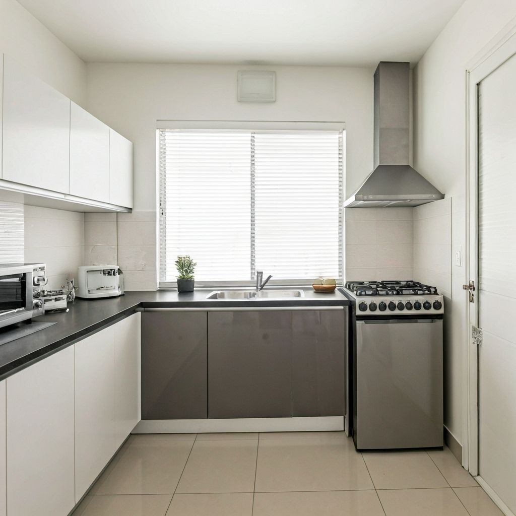 Interior moderno de studio compacto