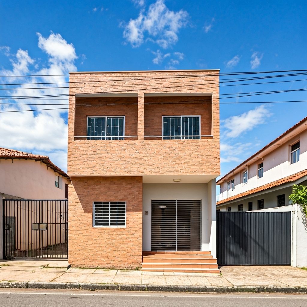 Pequeno prédio de studios no Brasil - 2 andares